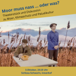 Ankündigung Theaterstück am Tag der Deutschen Einheit.