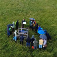 Participants of the Paludi Summer School from above (drone picture)