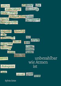 Cover "unbezahlbar wie Atmen ist" (Layout: V. Knödler).