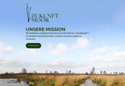 Excerpt website of ZukunftMoor Excerpt website of ZukunftMoor