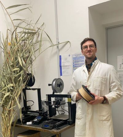 Jonas-Rumi Baumann in seinem Labor (Foto: Jonas-Rumi Baumann).