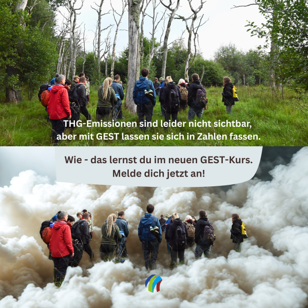 Picture above: Excursion in the mire (Credits: John Couwenberg): Image below: Excursion in the mire (Credits: John Couwenberg) edited with AI