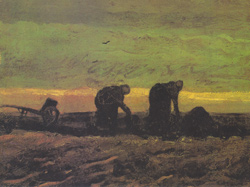 2 Bäuerinnen beim Torfstechen, Van Gogh 1883
